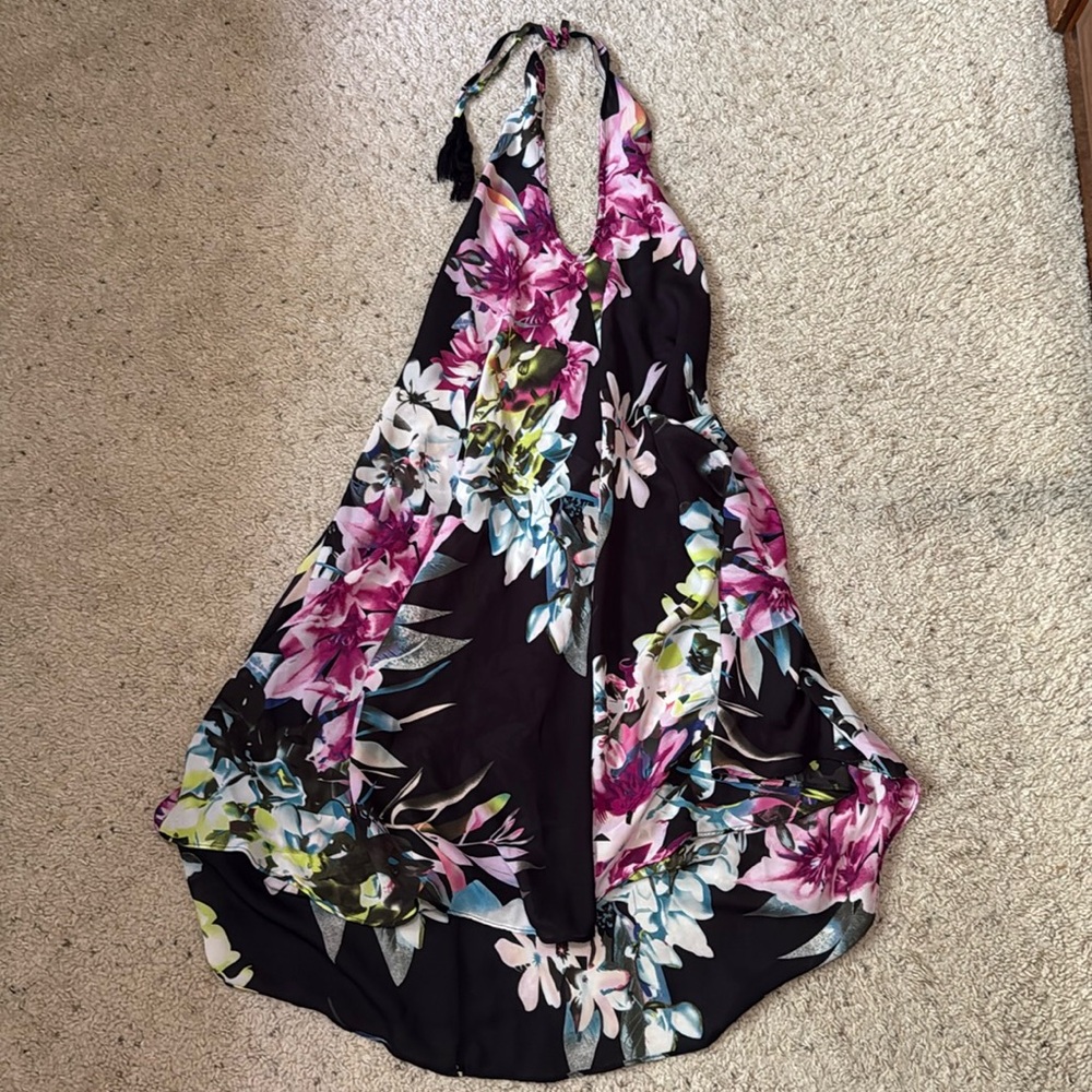 Venus Floral Halter low back mesh.  Swim Cover-Up Lightweight. Size small.